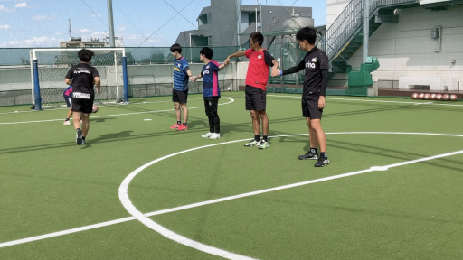 【サッカー 練習メニュー】ウォーミングアップ・動きつくり(2)