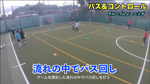 【サッカー 練習メニュー】パス&コントロール⑤