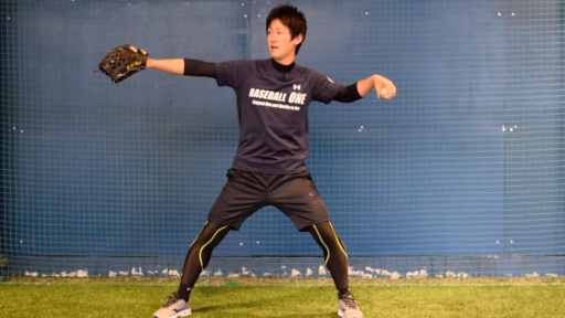 【野球 練習メニュー】足をついてから投げる