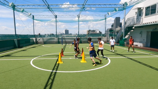 【サッカー  練習メニュー】チーム対抗!ボックス鬼ごっこ!(室内+幼児向け)