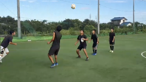 【サッカー 練習メニュー】アイスブレイクメニュー（一列ヘディング）