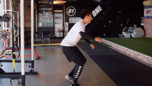 【野球  練習メニュー】下半身のチューブトレーニング⑦ラテラルステップ