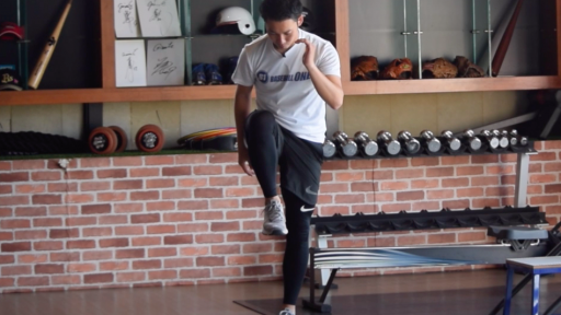 【野球  練習メニュー】バランス能力と走力アップトレーニング