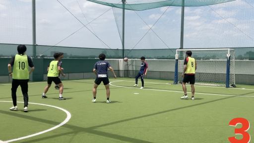 【サッカー  練習メニュー】ウォーミングアップ(コミュニケーション・ハンドパス&足)