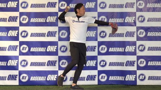 【野球  練習メニュー】体全体で投げる練習方法「前足だけで投球」