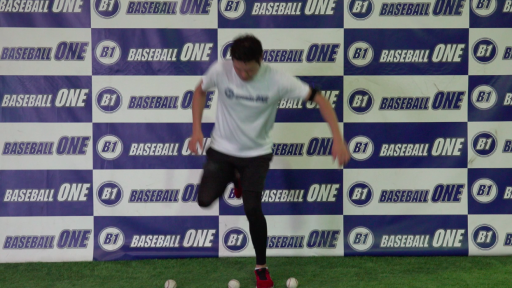 【野球  練習メニュー】前足のバランスを良くする練習方法