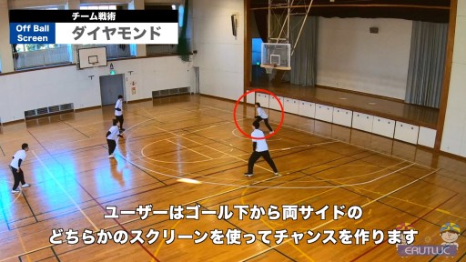 【バスケ  練習メニュー】ダイヤモンド|チーム戦術