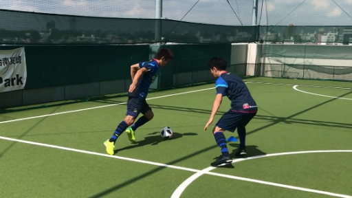 【フットサル  練習メニュー】1x1 アラ対アラ(サイドでの1x1)