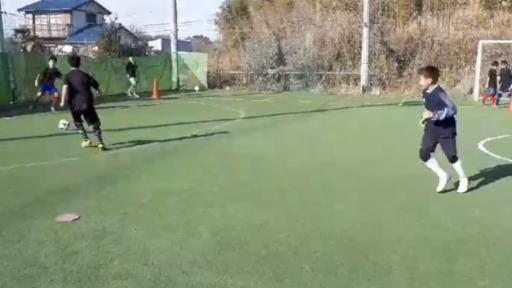 【サッカー  練習メニュー】パス&コントロール(スクエア)