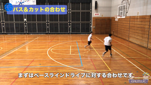 【バスケ  練習メニュー】パス&カットの合わせ