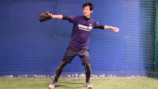 【野球 練習メニュー】グローブの出し方