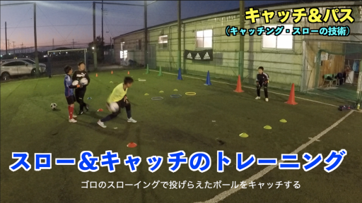 【サッカー  練習メニュー】キャッチ&パス①