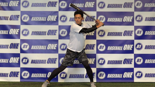 【野球  練習メニュー】ステップした状態からタイミングをとる練習方法