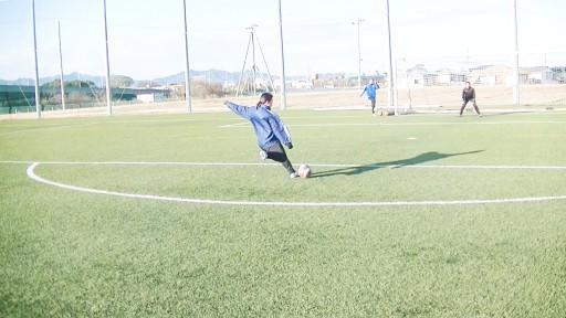 【サッカー  練習メニュー】シュートトレーニング_イングランド式シュート