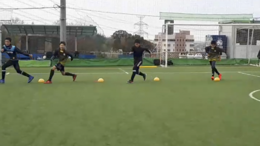 【サッカー  練習メニュー】コーディネーション(ステップオーバー)