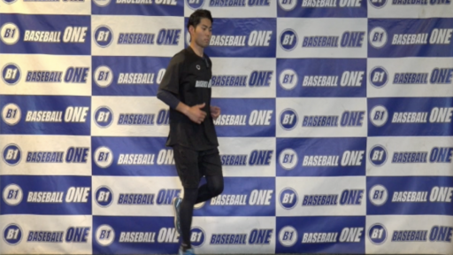 【野球  練習メニュー】片足での前後方向へのジャンプトレーニング