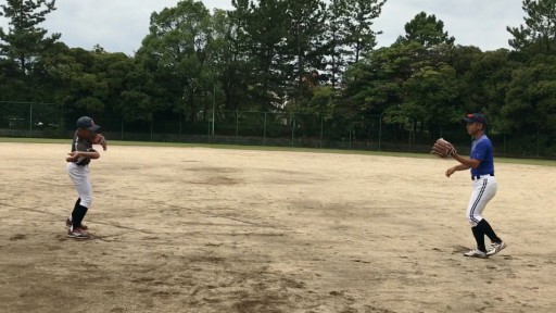 【野球  練習メニュー】お父さんお母さんのための少年野球指導　キャッチボール初級編⑩ ショートスロー