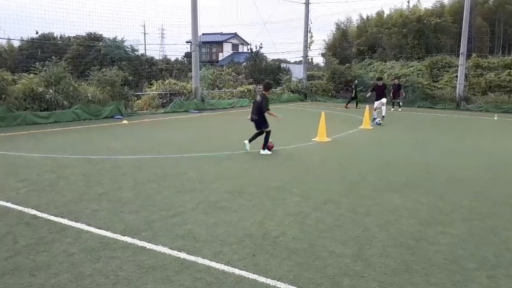 【サッカー  練習メニュー】テクニック基本(ドリブル&パス&コントロール)