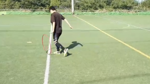 【サッカー 練習メニュー】フラフープを使ったW-UP