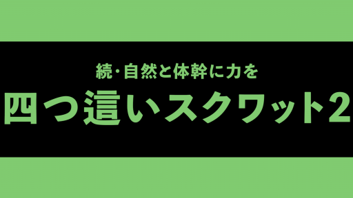 【  練習メニュー】【体幹は力むものではない2】四つ這いスクワット+片手上げ