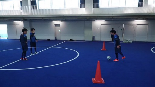 ボールを受けるレベル4