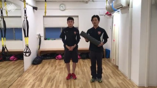 【トレーニング 練習メニュー】ランブルローラーでより時短でほぐす方法　ハムストリングス、下腿