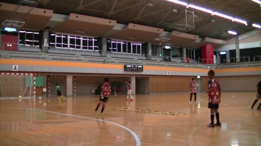 【サッカー  練習メニュー】サッカーが上手くなるフットサル 「ワンバウンドリフティング」2人組TRボール