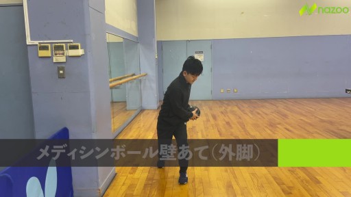 【サッカー  練習メニュー】【横方向の蹴りを強くする】メディシンボールサイドスロー