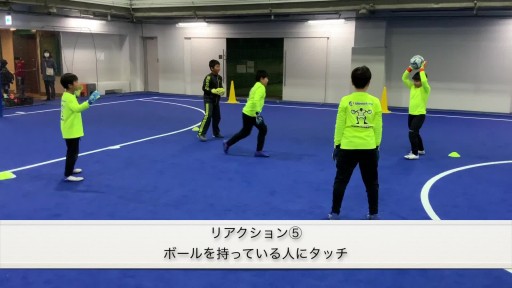 【サッカー  練習メニュー】リアクション⑥