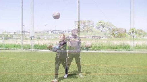 サッカー練習メニュー動画＞GK W-UP ボールジャグリング＆ストレッチ⑥