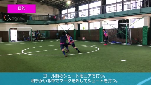 【フットサル 練習メニュー】シュートを打つ(ニア編)