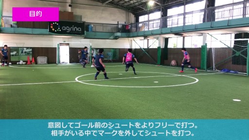 【フットサル 練習メニュー】シュートを打つ(下がってスペースを作ってから打つ編)