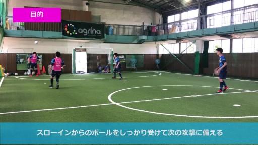 【サッカー  練習メニュー】スローインのボールを受けよう(NG編)