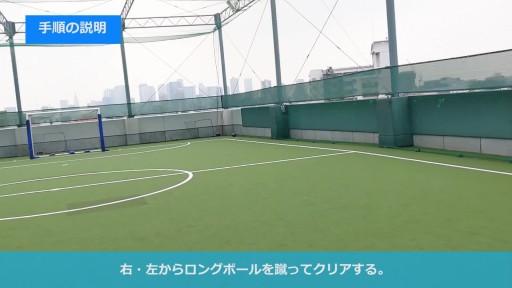 【サッカー  練習メニュー】クリアの技術