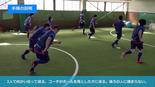 【サッカー 練習メニュー】リアクションダッシュ(2)