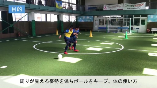【フットサル 練習メニュー】1vs1(2 ゴール)