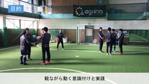 【サッカー 練習メニュー】w/up(イメージやタイミングを合わせる導入編)