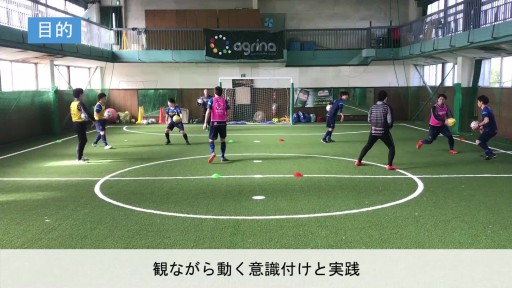 【フットサル  練習メニュー】動きつくり(観ながら動こう)