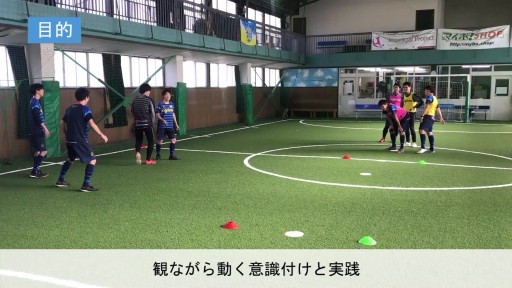 【サッカー  練習メニュー】w/up(鬼ごっこ・リレー形式)