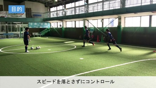 【サッカー  練習メニュー】浮き球コントロールから 1VS1