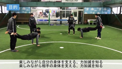 【サッカー  練習メニュー】じゃんけん手押し車