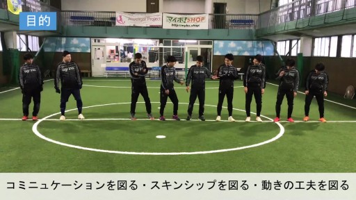 【サッカー  練習メニュー】動きつくり(線を用いて)