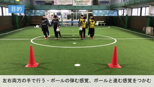 【サッカー  練習メニュー】ボールフィーリング(ダブルドリブル)