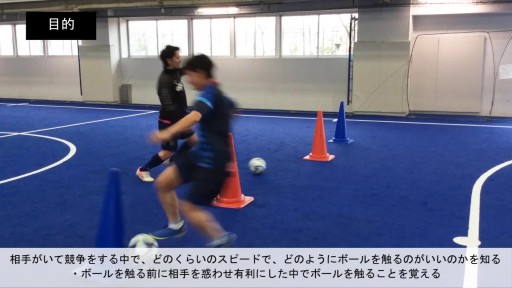 【フットサル 練習メニュー】ボールを運ぶ/ドリブル⑪/ドリブル対戦(2)