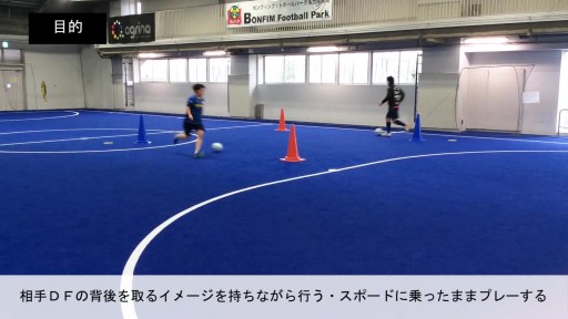 【フットサル 練習メニュー】ボールを運ぶ/ドリブル⑭/ドリブル対戦(4)