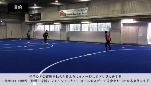 【フットサル 練習メニュー】ボールを運ぶ/ドリブル⑮ドリブル対戦(5)