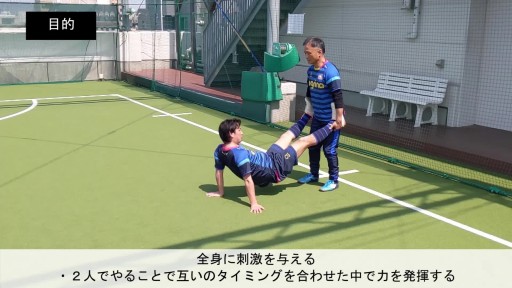 【サッカー  練習メニュー】10.親子で自宅や公園で出来る簡単にできる体幹トレーニング(ボールなし)
