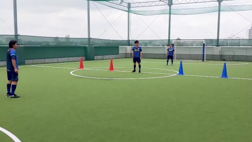 【フットサル 練習メニュー】1対1・ゴール2つ