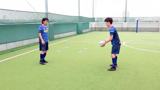 【サッカー  練習メニュー】浮いたボールを止める(腿で)