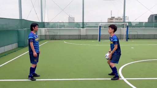 【サッカー  練習メニュー】浮いたボールを止める(頭で)